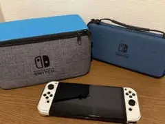 Nintendo Switch 有機EL ホワイト& HORIケース2個付 美品