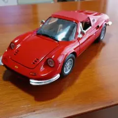 Ｓ★商品Ｎｏ.３３８５★Ａｎｓｏｎ☆フェラーリ・Ｄｉｎｏ―２４６ＧＴ☆１／１８ Mint Rare Anson 1:18 DieCast Metal Red Ferrari Dino 246GT