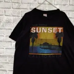 USA製90sヴィンテージTシャツ！シングルステッチ　ブラック半袖古着XL 17