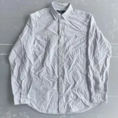 $ Ralph Lauren クラシックフィット ブルー　ストライプ長袖シャツ