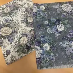 【8/18まで】麻(リネン)生地 花柄セット 50×70