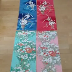 着物ハギレ布・4枚まとめ売り