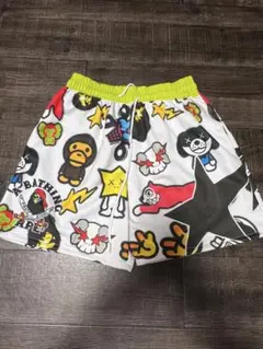 A BATHING APE キャラクター柄ショートパンツCARTOONS