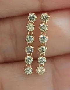 K18 ダイヤモンドピアス　1ct