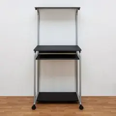 棚付き　PC　DESK　60　ブラック