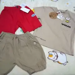 スヌーピー　チャーリー・ブラウン　Tシャツ　ショートパンツ セット