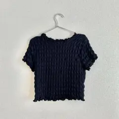 【GU】シャーリングT（半袖）Lサイズ