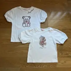 メゾピアノ　カットソー　Tシャツ 130サイズ 2枚セット
