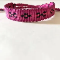 ミサンガ★黒ミンサー　ワイングラデーション