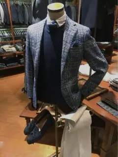 BEAMS F SUBALPINO グレンプレイド ジャケット 44