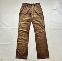 Gold corduroy pants イタリア製　コーデュロイ　金　ラメ