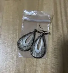 ピアス　ドロップ　ドリームキャッチャー風