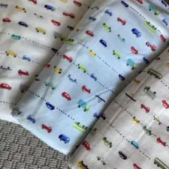 超レア☆ボーダー車柄 Wガーゼ 50cm×3枚(3色set)