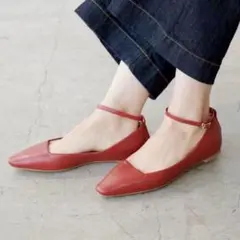 未使用green label relaxing パンプス フラットシューズ 24