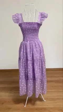 「新品」女性用ワンピース(紫)