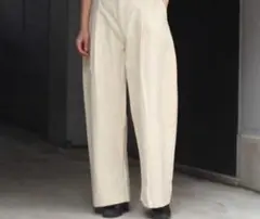 STUDIO NICHOLSON Deep Pleat Volume アイボリー