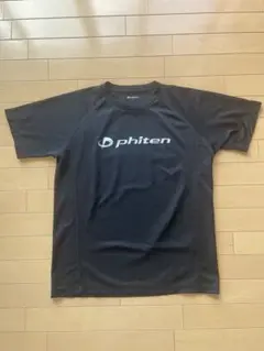 phiten ファイテン　tシャツ Oサイズ　黒✖️銀