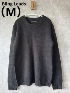 Bling Leadsブリングリーズニット黒Mサイズシンプルコーディネートデート
