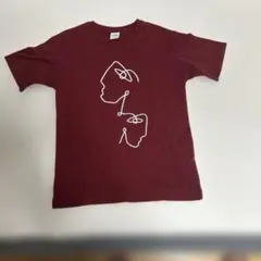 ZARA バーガンディ Tシャツ S