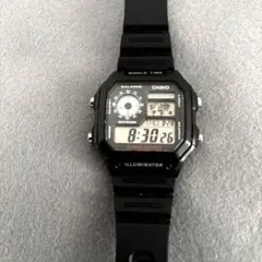 CASIO ワールドタイム デジタル メンズ AE-1200WH-1BV