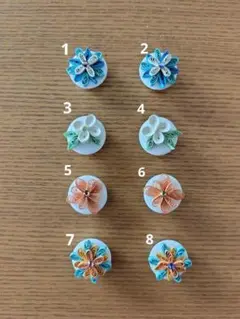 ハンドメイドでペーパークイリング マグネット８個