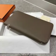 エルメス 長財布 アザップシルクインロング エトゥープ