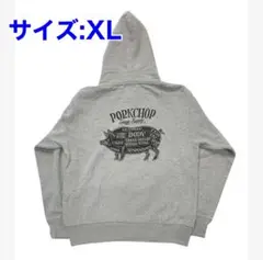 PORK BACK ZIP UP HOODIE サイズXL