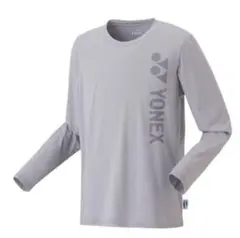 ヨネックスロングスリーブtシャツ グレー　XO(3L）