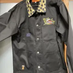 536【コラボ】Dickies×Left Alone カバーオール　刺繍ロゴ　L 536【コラボ】Dickies×Left Alone カバーオール 刺繍ロゴ L-公式