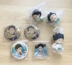 ハイキュー‼︎ 岩泉一　缶バッジ ミニアクスタ ソフビフィギュア おねむたん