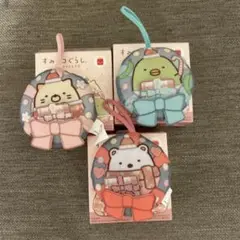 ハッピーセット　すみっコぐらし クリスマスストラップ　しろくま　ぺんぎん？　ねこ