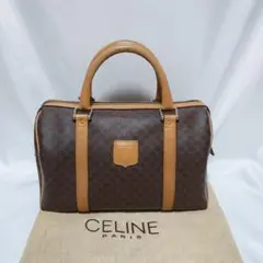 CELINE マカダム柄 ハンドバッグ