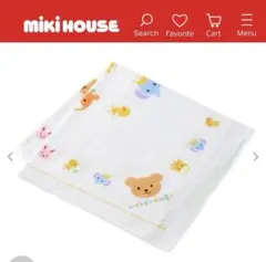 ミキハウス 動物柄 90x90cm タオル