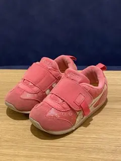 【水洗済】アシックス　15.5cmキッズ　スニーカー　 清潔　ピンク