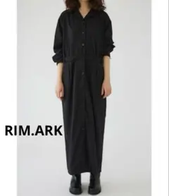 美品 リムアーク Mannish style OP シャツワンピース ロング