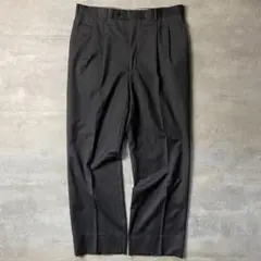 90s カシミヤ混 pierre cardin ワイドスラックス パンツ