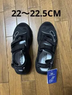 お値下げスニーカーサンダルスポーツサンダル　シューズ 黒　22cm 22.5cm