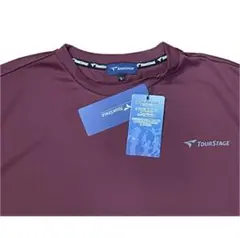 【送料無料・匿名発送】ツアーステージ　メンズ　半袖　Tシャツ　エンジ　L
