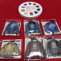 BOSS コーヒー ジャケット型携帯クリーナーストラップ 6個セット未使用保管品