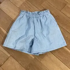 UNIQLO ハーフパンツ 140サイズ ライトブルー　女の子
