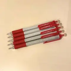 【新品】 三菱リサイクルボールペンユニ・エコライター・ラクノック 赤 5本セット