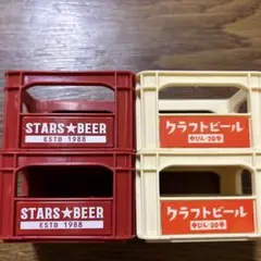 ミニチュア　麦酒　ビールケース　4個