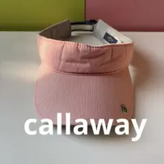 callaway キャロウェイ　ゴルフ　サンバイザー　赤ストライプ