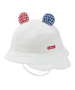mikihouse ミキハウスホットビスケッツ みみ付きハット 帽子42size