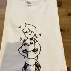 Tシャツ Lサイズ パンダイラスト
