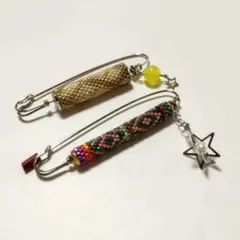ピンブローチ２個セット