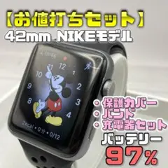 【お値打ちセット】42mm ナイキ 保護カバー＋バンド＋充電器セット
