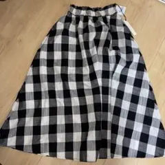 ANSERI ギンガムチェック　ロングスカート