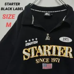 STARTER　スターター　スウェット　刺繍ロゴ　半袖　メンズ　黒　M