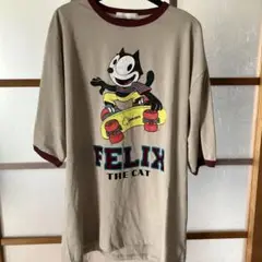 FELIX LOGOS リンガーネック　Tシャツ　フェリックス　ロゴス